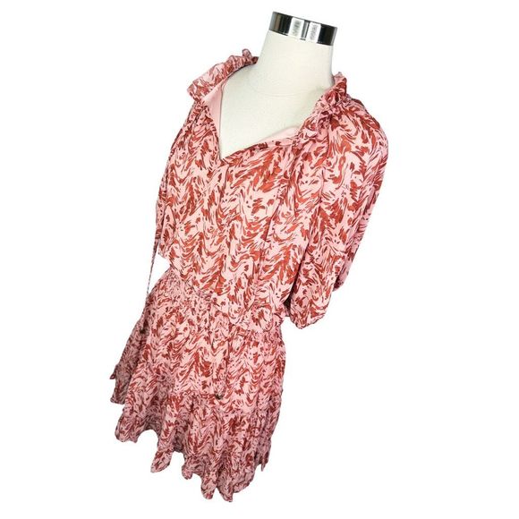 Entro Farah Mauve Floral Print Dress - Size Large - Picture 4 of 8